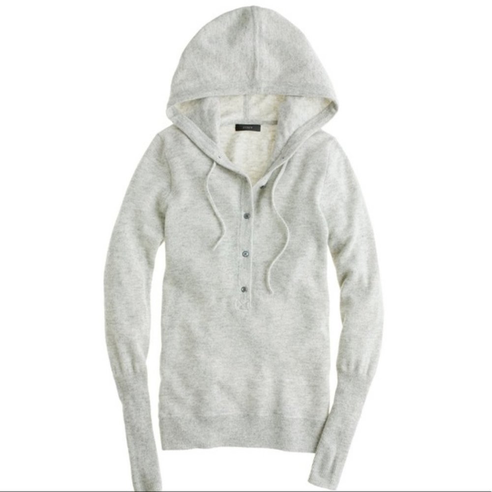 J. Crew 100% Cashmere Hoodie XS